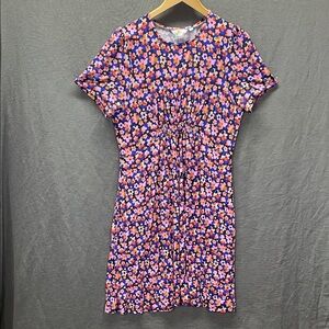 Boden Navy and Pink Floral Mini Dress